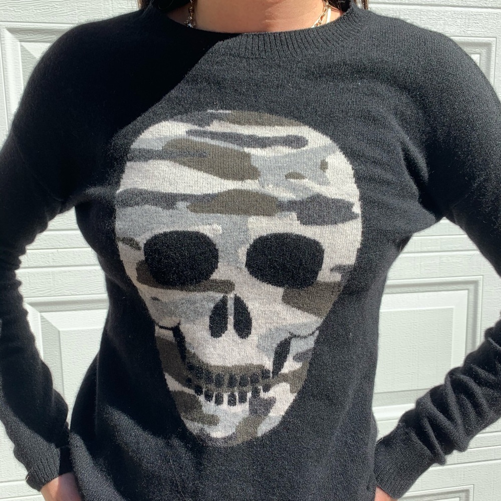 cashmere skull sweater